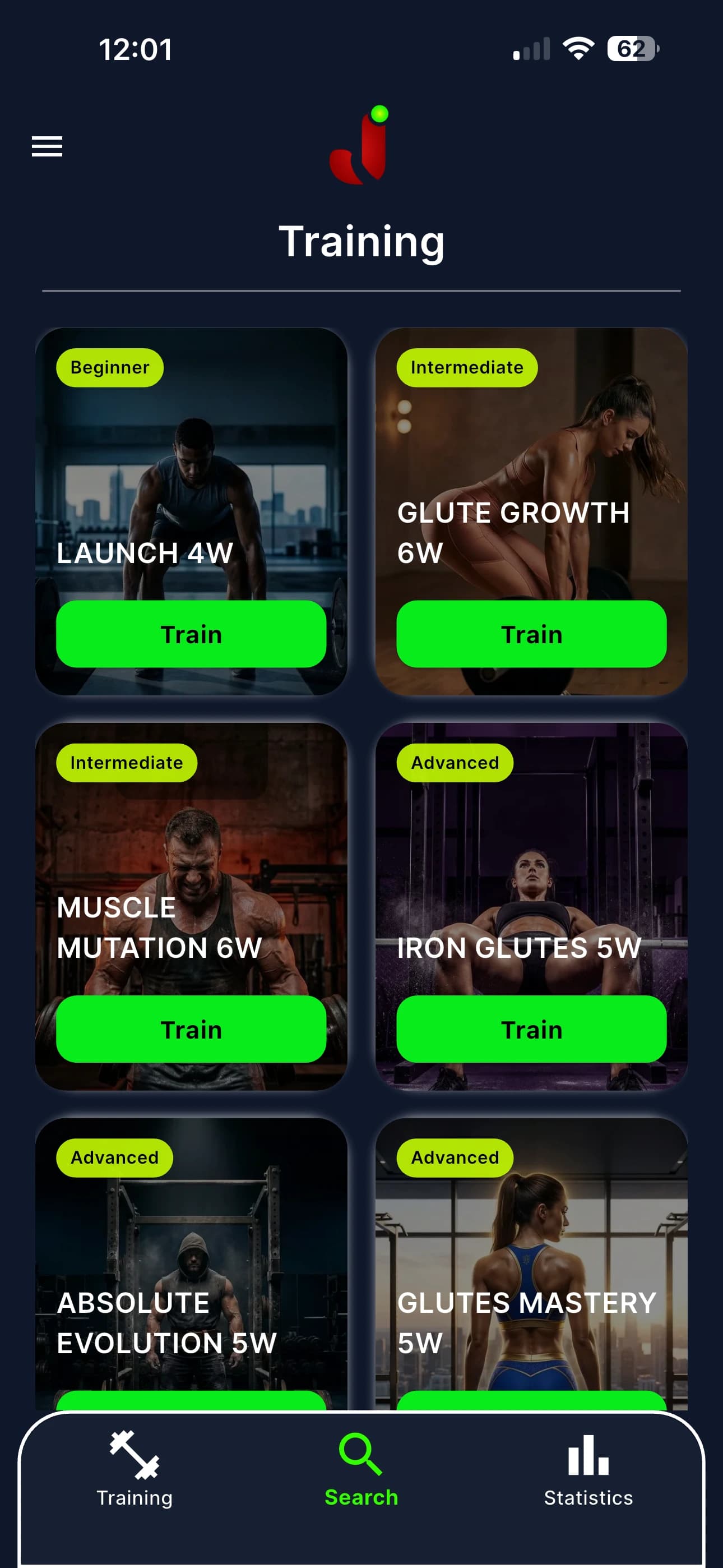 JFitGo — programas de entrenamiento